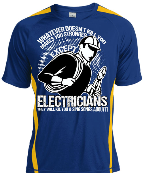Stronger Except Electricians T Shirt, Being An Electrician T Shirt, Cool Shirt