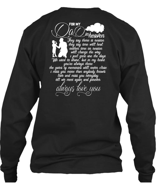For My Dad In Heaven T Shirt, Love You T Shirt