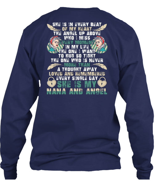 She Is My Nana And Angel T Shirt, Beat Of My Heart T Shirt