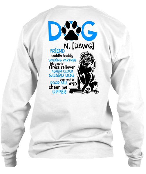 Dog Friend Cuddle Buddy Walking T Shirt, Dog Comforter Door Bell T Shirt