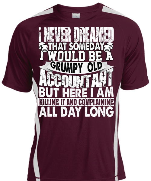 Grumpy Old Accountant T Shirt, I Never Dreamed T Shirt, Cool Shirt