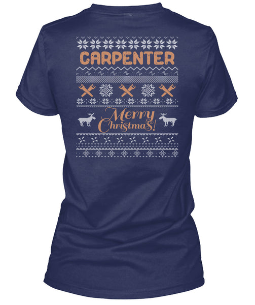 Carpenter Merry Christmas T Shirt, Being A Carpenter T Shirt