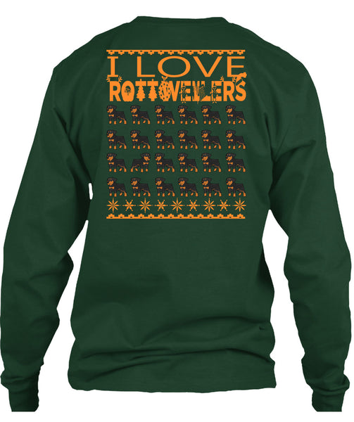 I Love Rottweilers T Shirt, This Girl Loves Christmas T Shirt