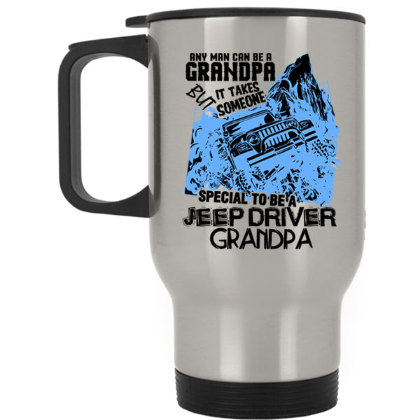 Best Dad Ever Travel Mug, Special To Be A Jeep Driver Grandpa Mug