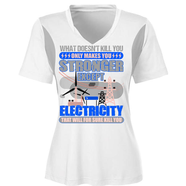 Stronger Except Electricity T Shirt, Being An Electrician T Shirt, Awesome T-Shirts