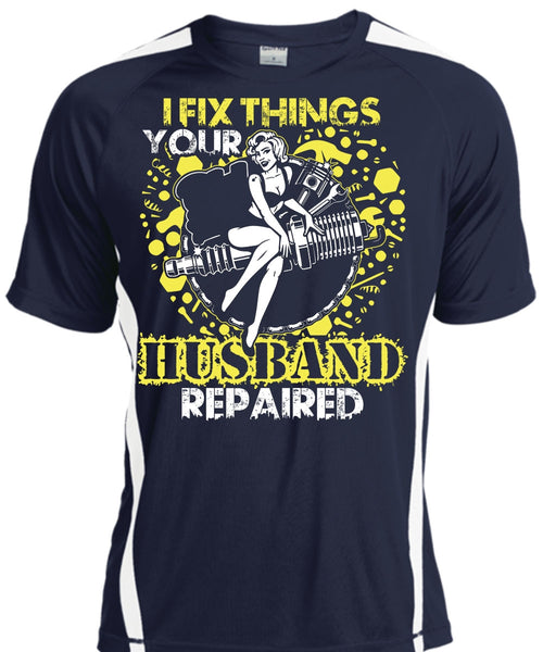 I Fix Things Husband Repaired T Shirt, Being A Mechanic T Shirt, Cool Shirt