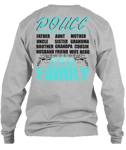 Police We Enforce The Law T Shirt, I Love Police T Shirt