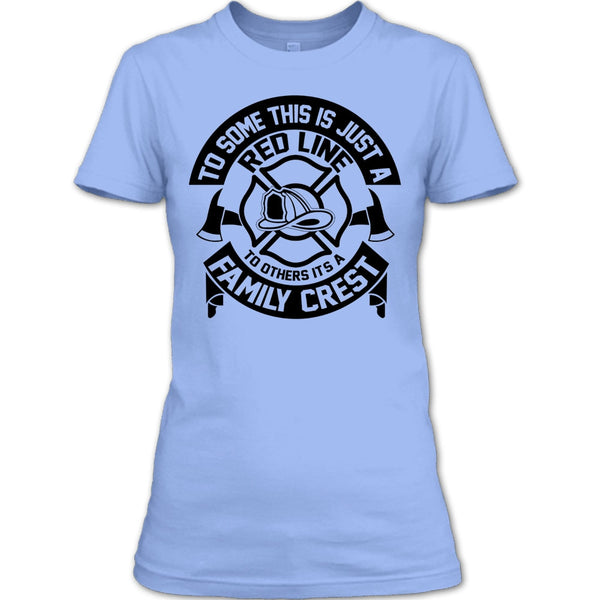 This Is Just A Red Line T Shirt, Coolest Firefighter T Shirt