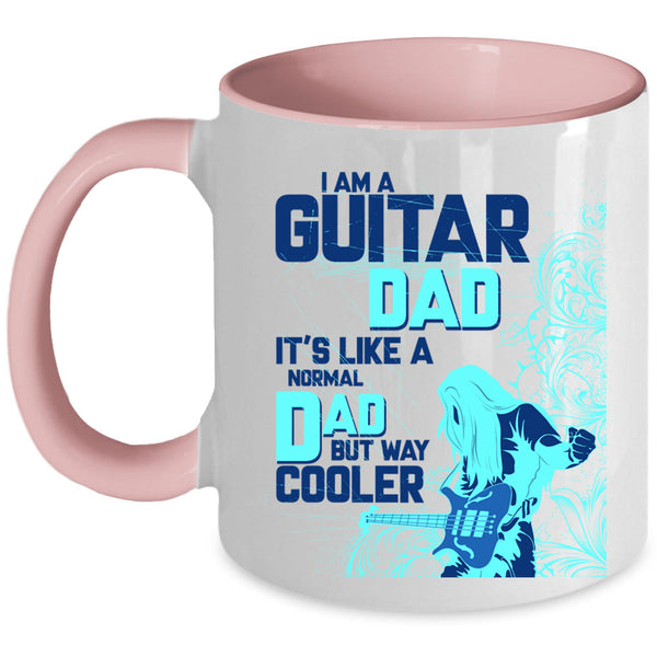 Cool Daddy Coffee Mug, I Am A Guitar Dad Accent Mug