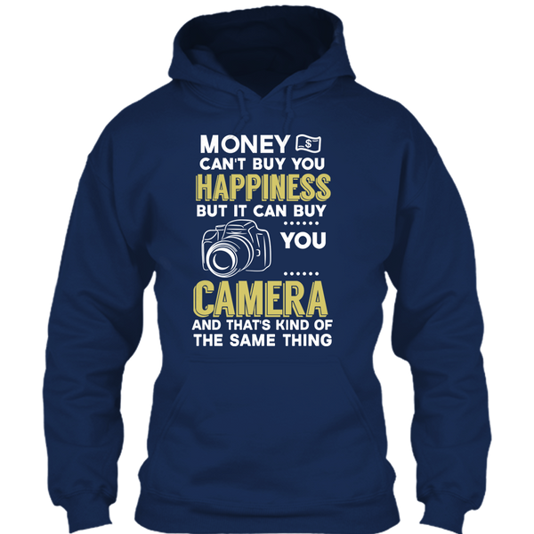 A black t-shirt with the shopify logo