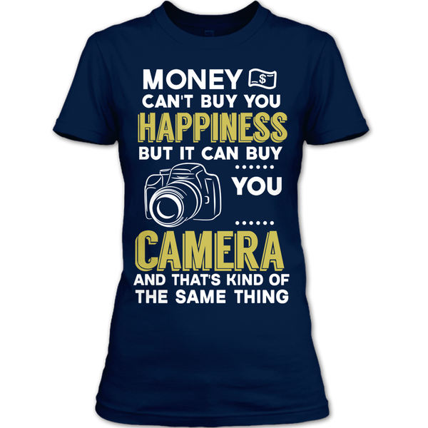 A black t-shirt with the shopify logo