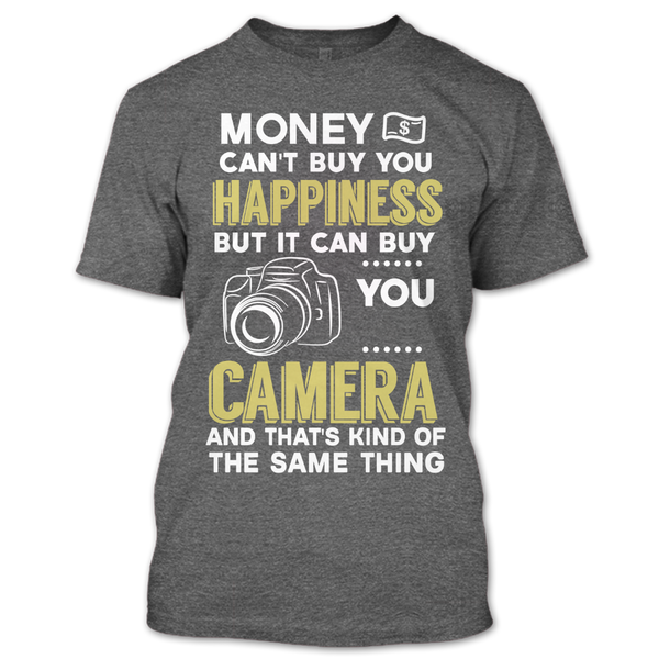 A black t-shirt with the shopify logo