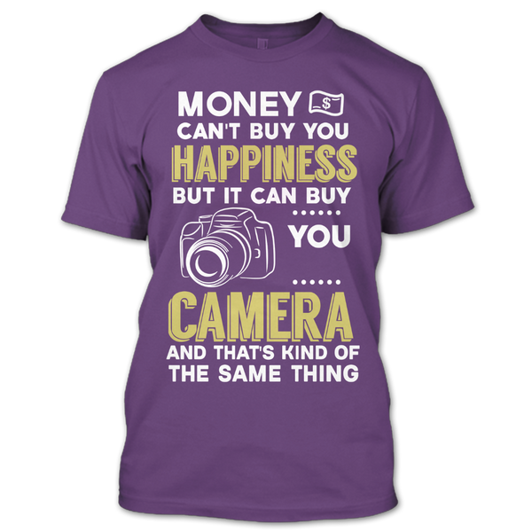 A black t-shirt with the shopify logo