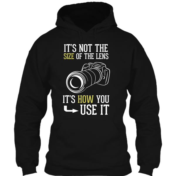 A black t-shirt with the shopify logo