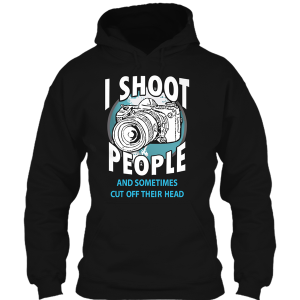 A black t-shirt with the shopify logo