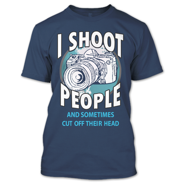 A black t-shirt with the shopify logo