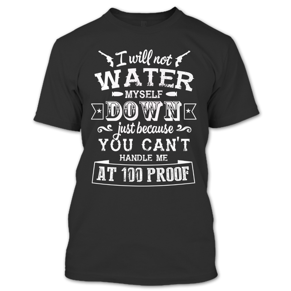 A black t-shirt with the shopify logo