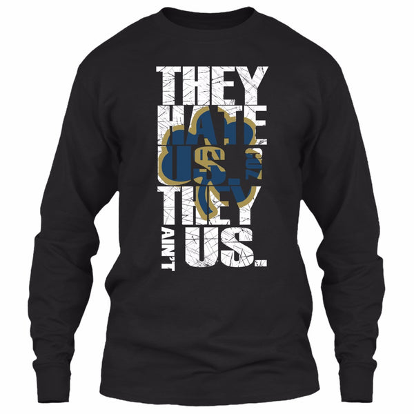 A black t-shirt with the shopify logo