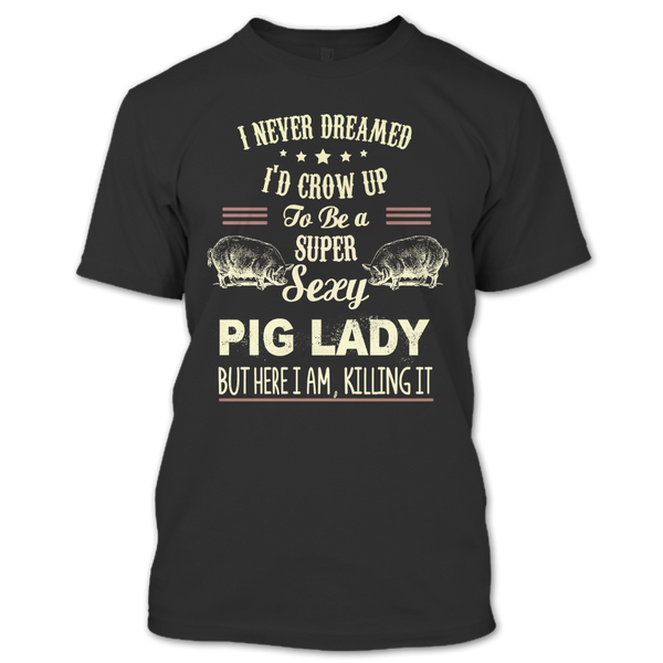 A black t-shirt with the shopify logo