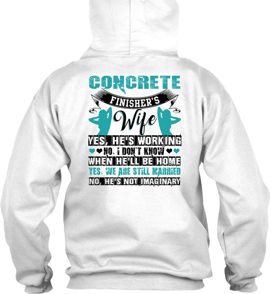 Concrete Finisher's Wife T Shirt, I Love Wife T Shirt