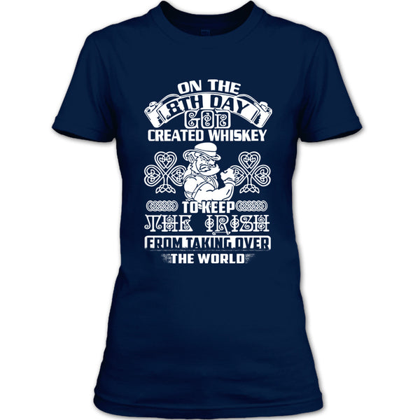 A black t-shirt with the shopify logo