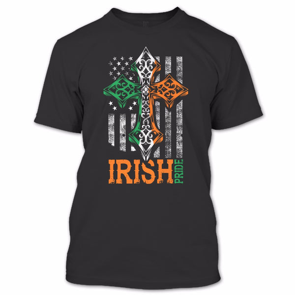 A black t-shirt with the shopify logo