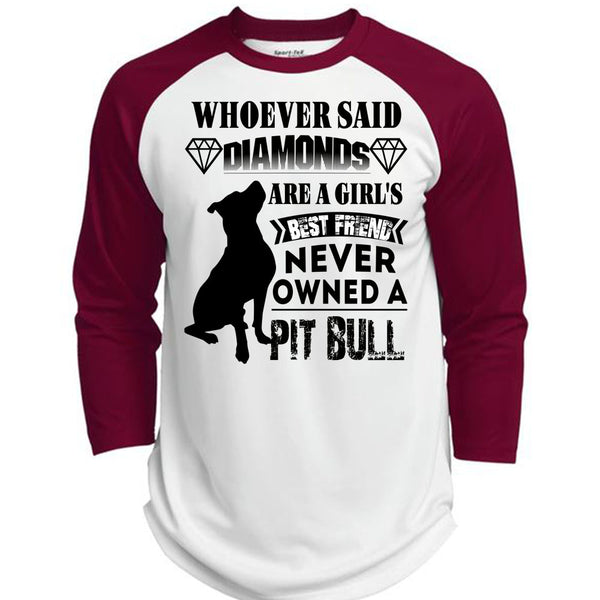 Diamonds Are A Girl's Best Friend T Shirt, I Love Dogs T Shirt, Awesome T-Shirts  (Polyester Game Baseball Jersey)