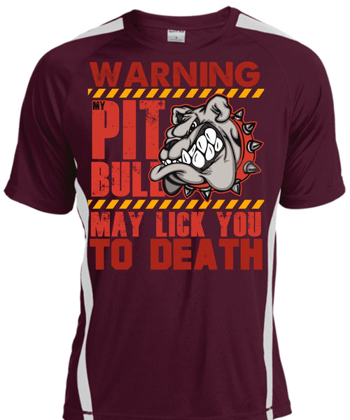 Warning My Pit Bull T Shirt, I Love Pit Bull T Shirt, Cool Shirt