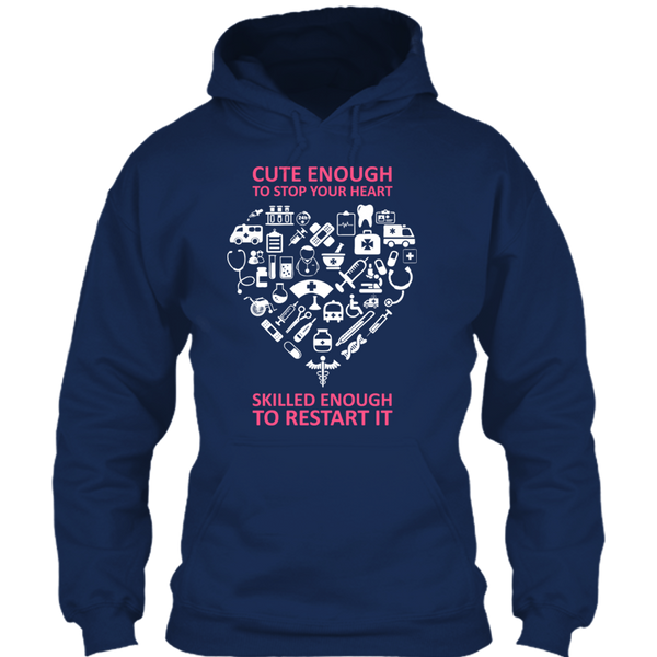 A black t-shirt with the shopify logo