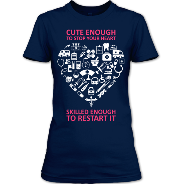 A black t-shirt with the shopify logo