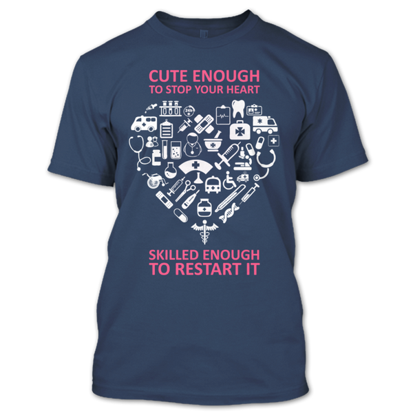 A black t-shirt with the shopify logo