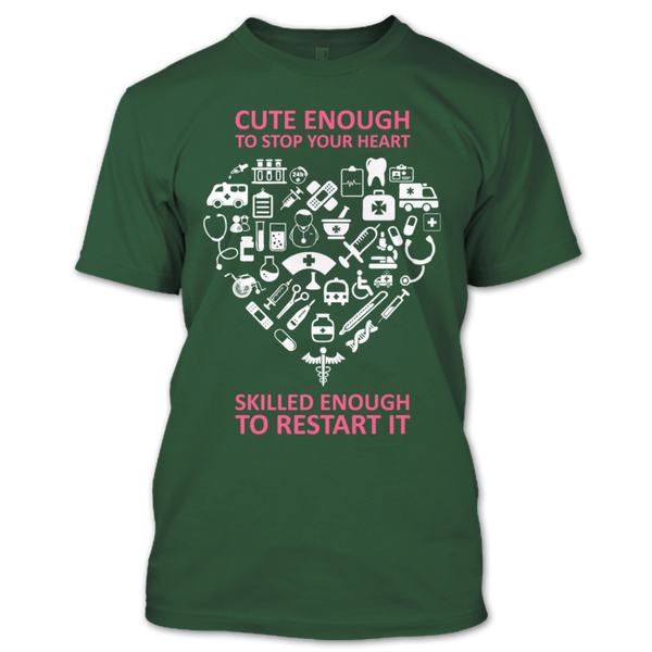 A black t-shirt with the shopify logo