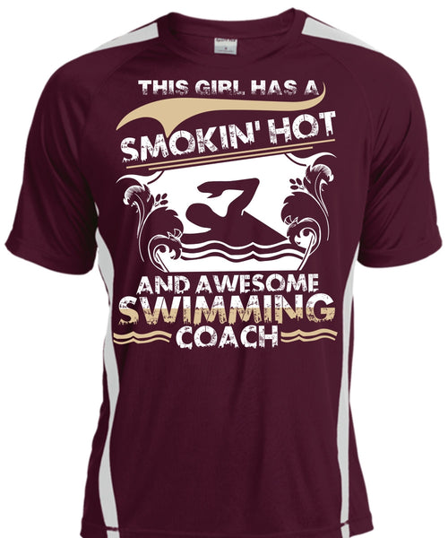Awesome Swimming Coach T Shirt, Being A Swimmer T Shirt, Cool Shirt