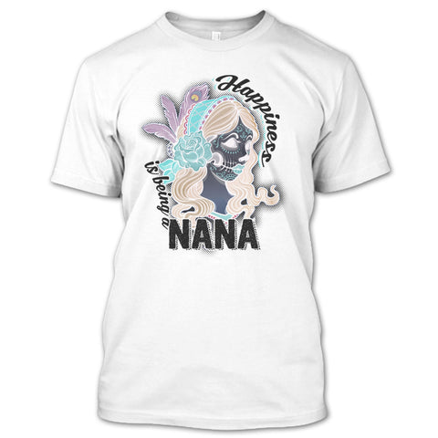 A black t-shirt with the shopify logo