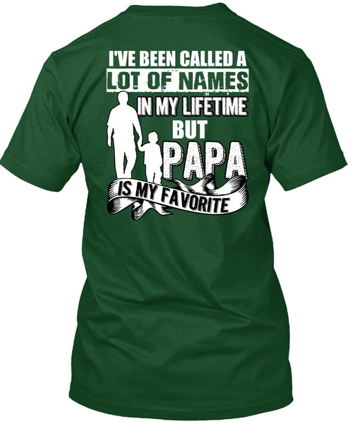 Papa Is My Favorite T Shirt, Being A Dad T Shirt