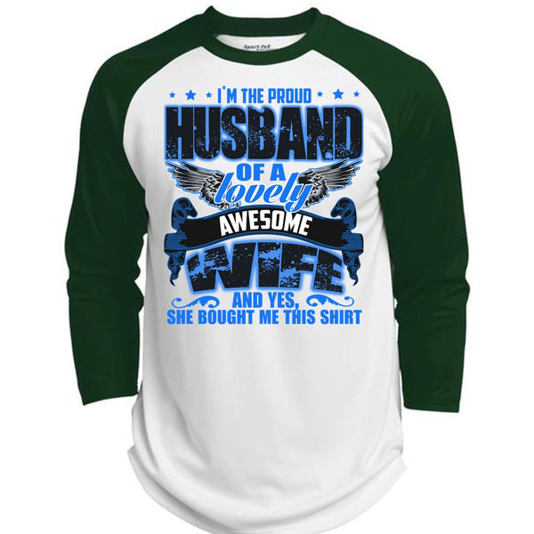 I'm The Proud Husband T Shirt, I Love Husband T Shirt, Awesome T-Shirts  (Polyester Game Baseball Jersey)