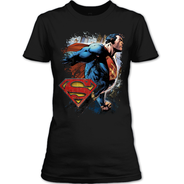 A black t-shirt with the shopify logo