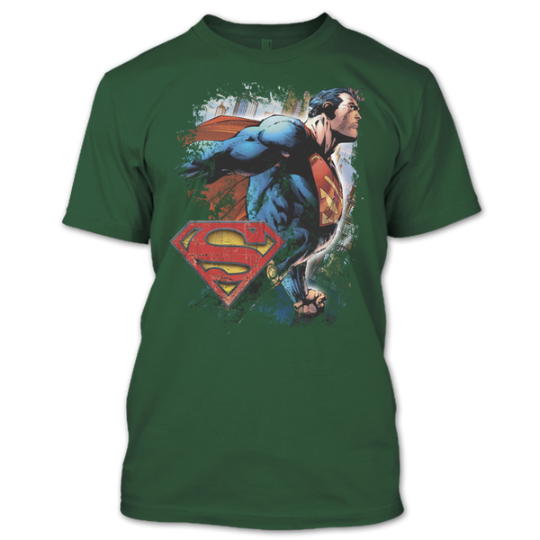 A black t-shirt with the shopify logo