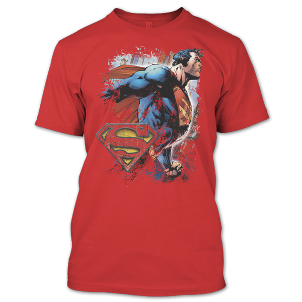 A black t-shirt with the shopify logo