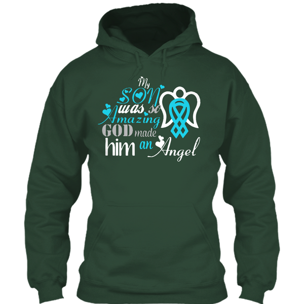 A black t-shirt with the shopify logo