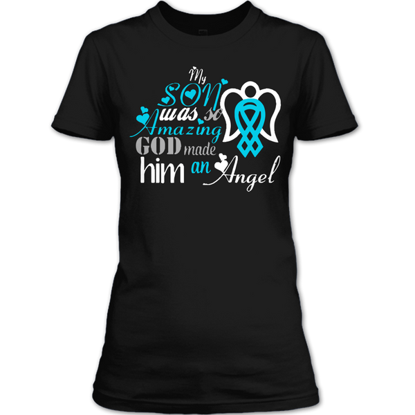 A black t-shirt with the shopify logo