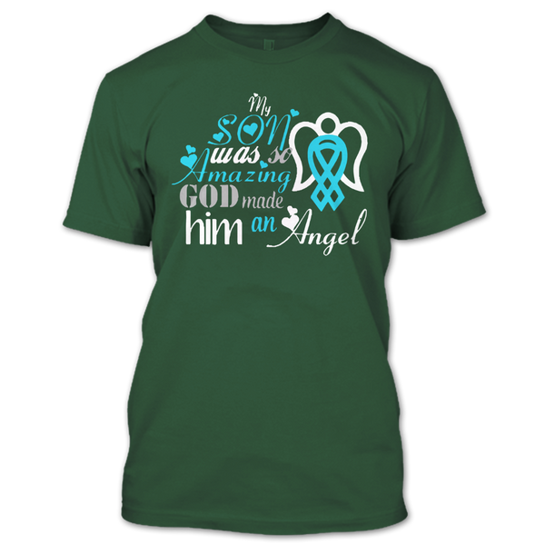 A black t-shirt with the shopify logo