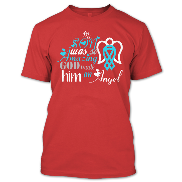 A black t-shirt with the shopify logo