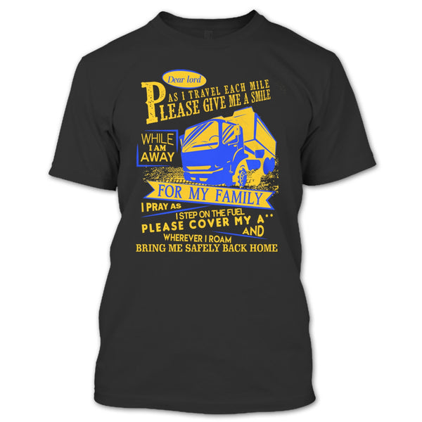 A black t-shirt with the shopify logo