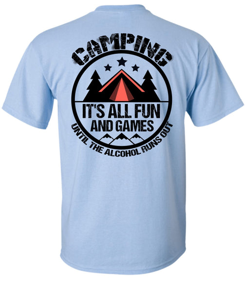 Camping It's All Fun And Games T Shirt, I Love Gaming T Shirt