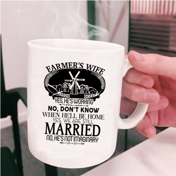 Cute Gift For My Wife Coffee Mug, Farmer's Wife Cup