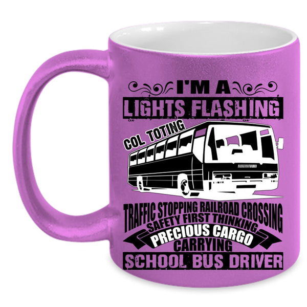 Cute School Bus Driver Coffee Mug, I'm A School Bus Driver Accent Mug