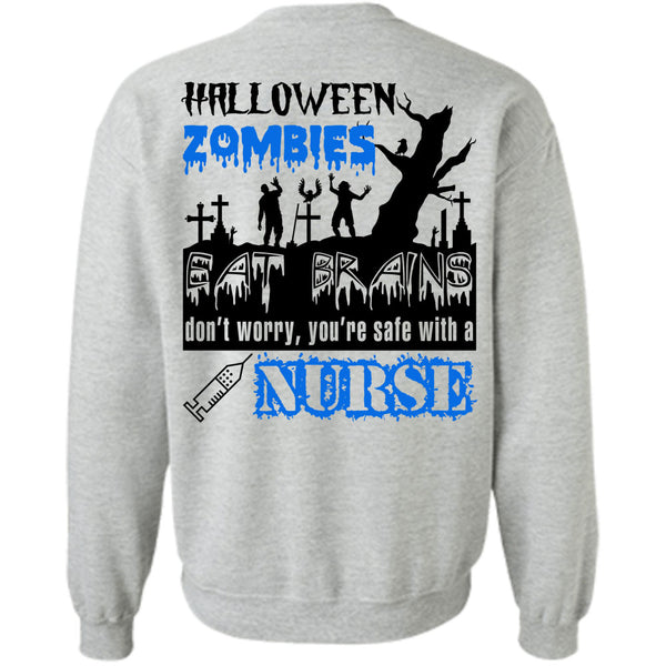 Wait For Halloween T Shirt, Halloween Zombies Eat Brains Sweatshirt