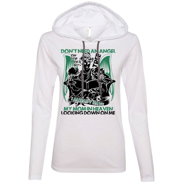 A black t-shirt with the shopify logo