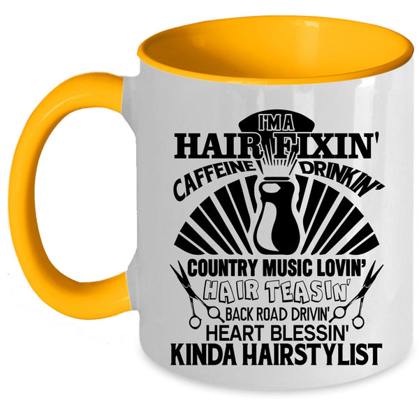 Awesome Hairstylist Coffee Mug, I'm A Hair Fixing Accent Mug